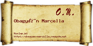 Obagyán Marcella névjegykártya